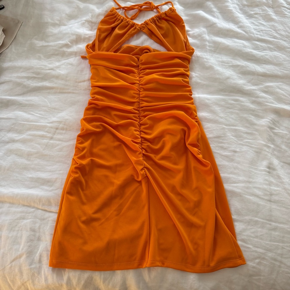 NBD Tanvi Mini Dress in Orange - Picture 3 of 4